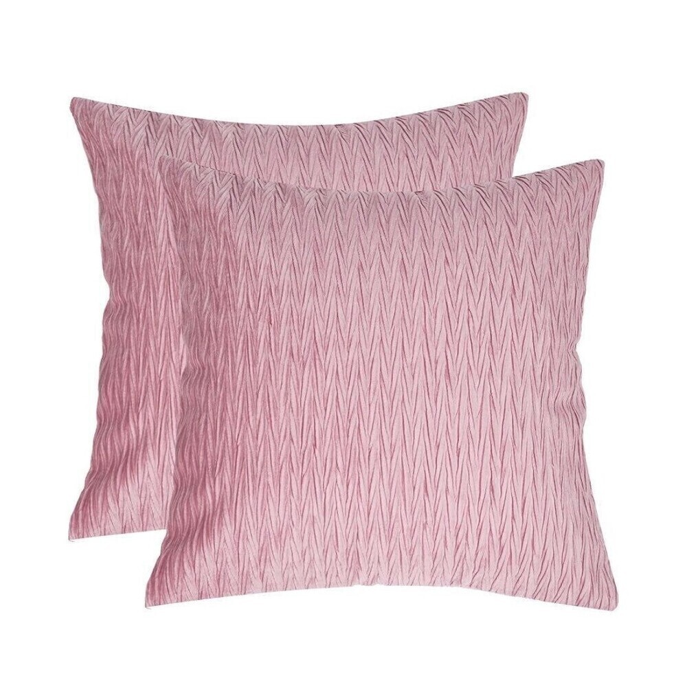 2 Pack Texture Luxury Home Decorative Pillow Covers
